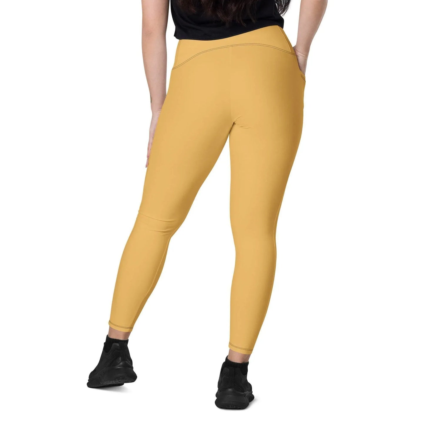 harvest-gold-damen-v-bund-leggings-mit-taschen-v-bund-leggings-jlr-design-1 - JLR Design