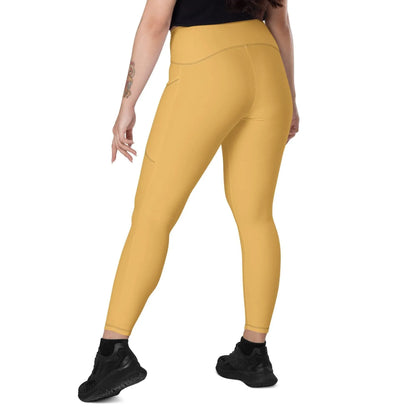 harvest-gold-damen-v-bund-leggings-mit-taschen-v-bund-leggings-jlr-design-4 - JLR Design