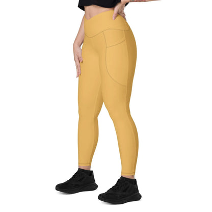 harvest-gold-damen-v-bund-leggings-mit-taschen-v-bund-leggings-jlr-design-6 - JLR Design