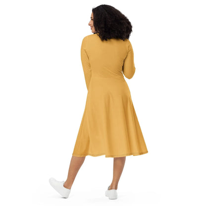 harvest-gold-langarmliges-midikleid-midikleid-jlr-design-3 - JLR Design