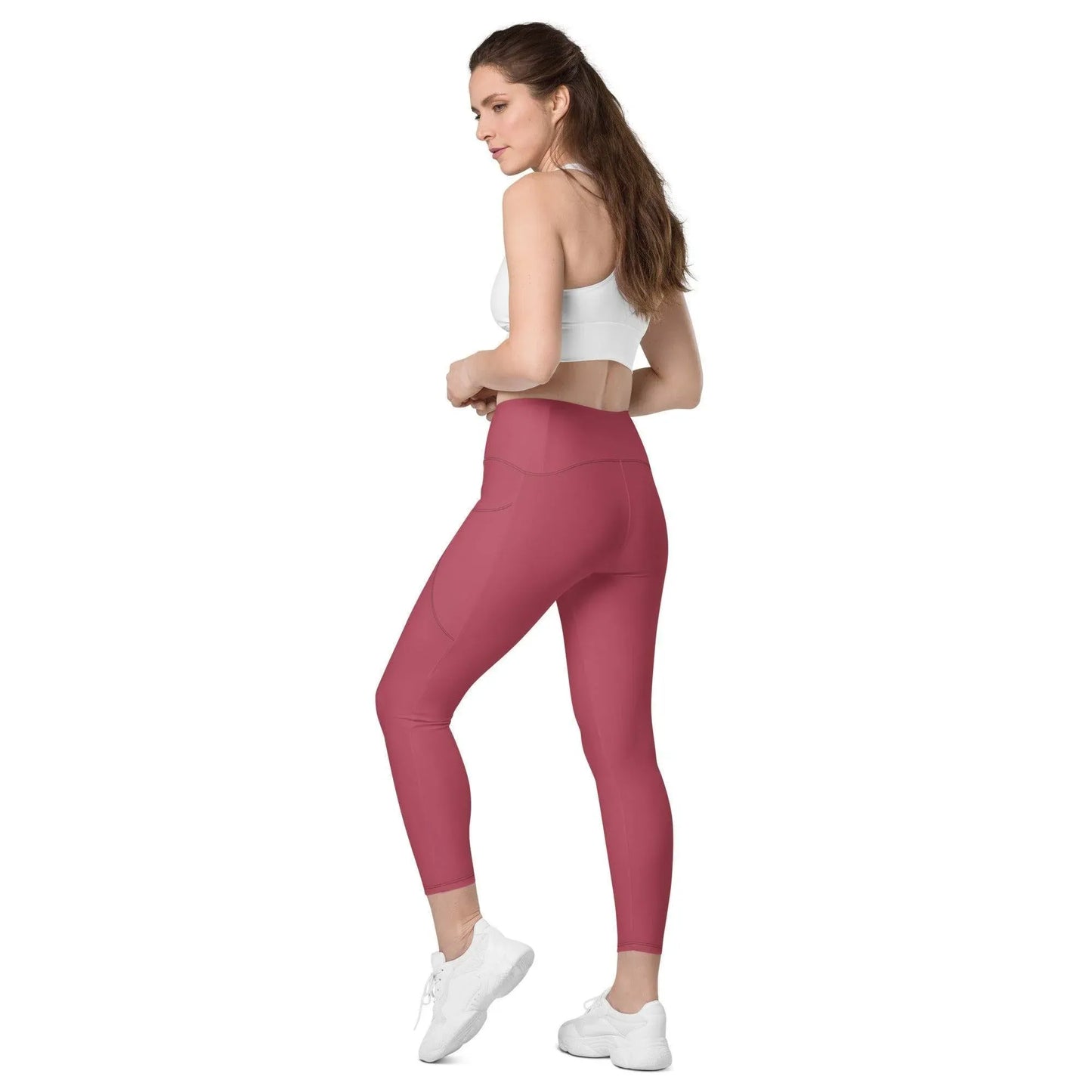 hippie-pink-damen-v-bund-leggings-mit-taschen-v-bund-leggings-jlr-design-4 - JLR Design