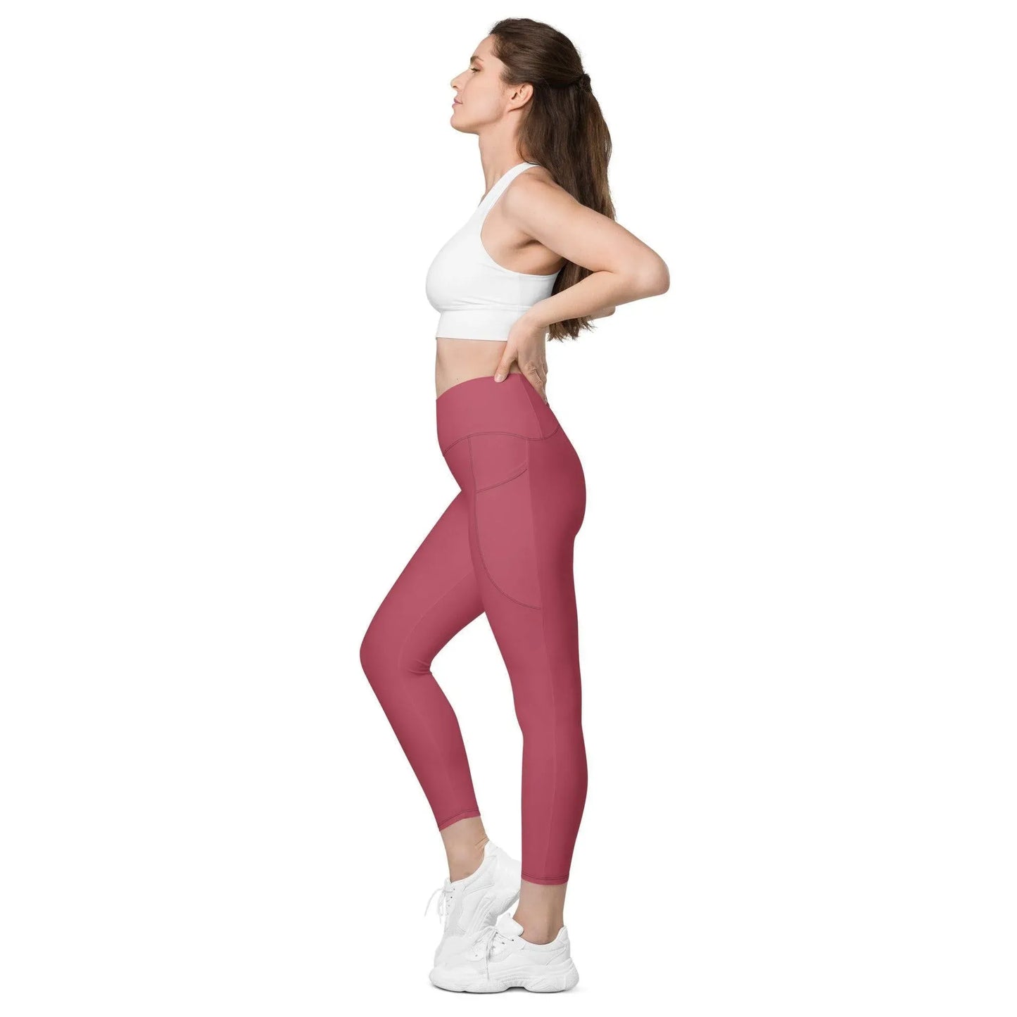 hippie-pink-damen-v-bund-leggings-mit-taschen-v-bund-leggings-jlr-design-5 - JLR Design