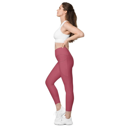 hippie-pink-damen-v-bund-leggings-mit-taschen-v-bund-leggings-jlr-design-5 - JLR Design