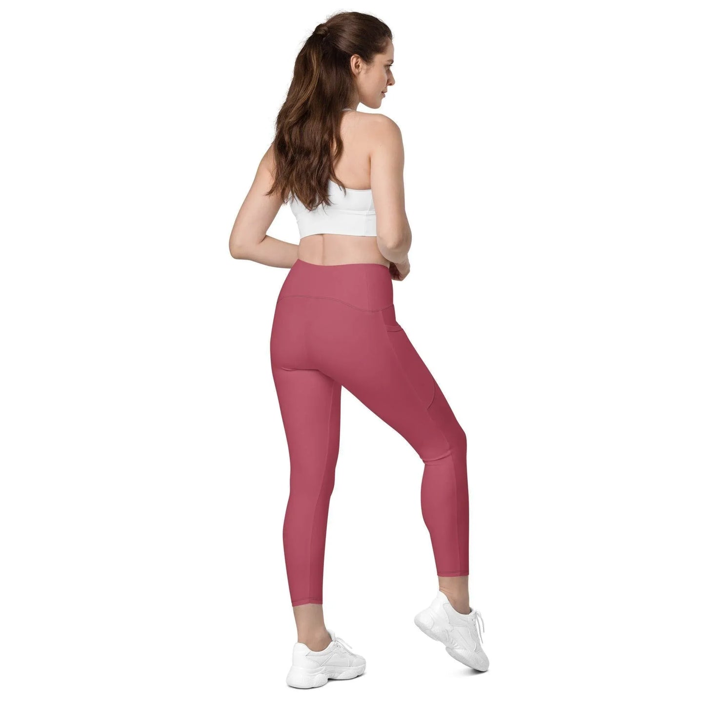 hippie-pink-damen-v-bund-leggings-mit-taschen-v-bund-leggings-jlr-design-8 - JLR Design
