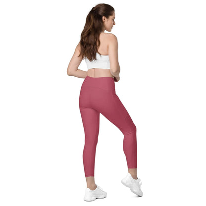 hippie-pink-damen-v-bund-leggings-mit-taschen-v-bund-leggings-jlr-design-8 - JLR Design