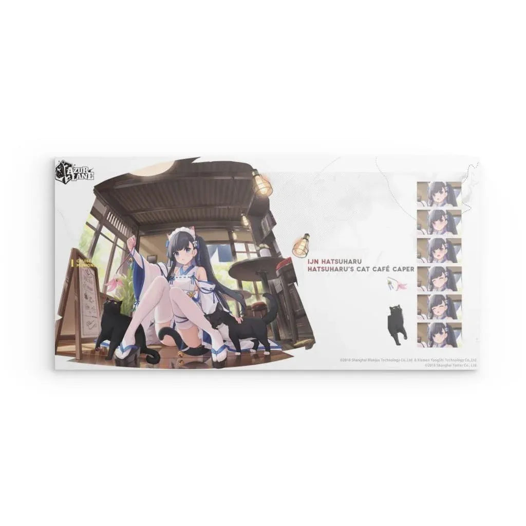 ijn-hatsuharu-cat-cafe-azur-lane-poster-poster-jlr-design-1 - JLR Design
