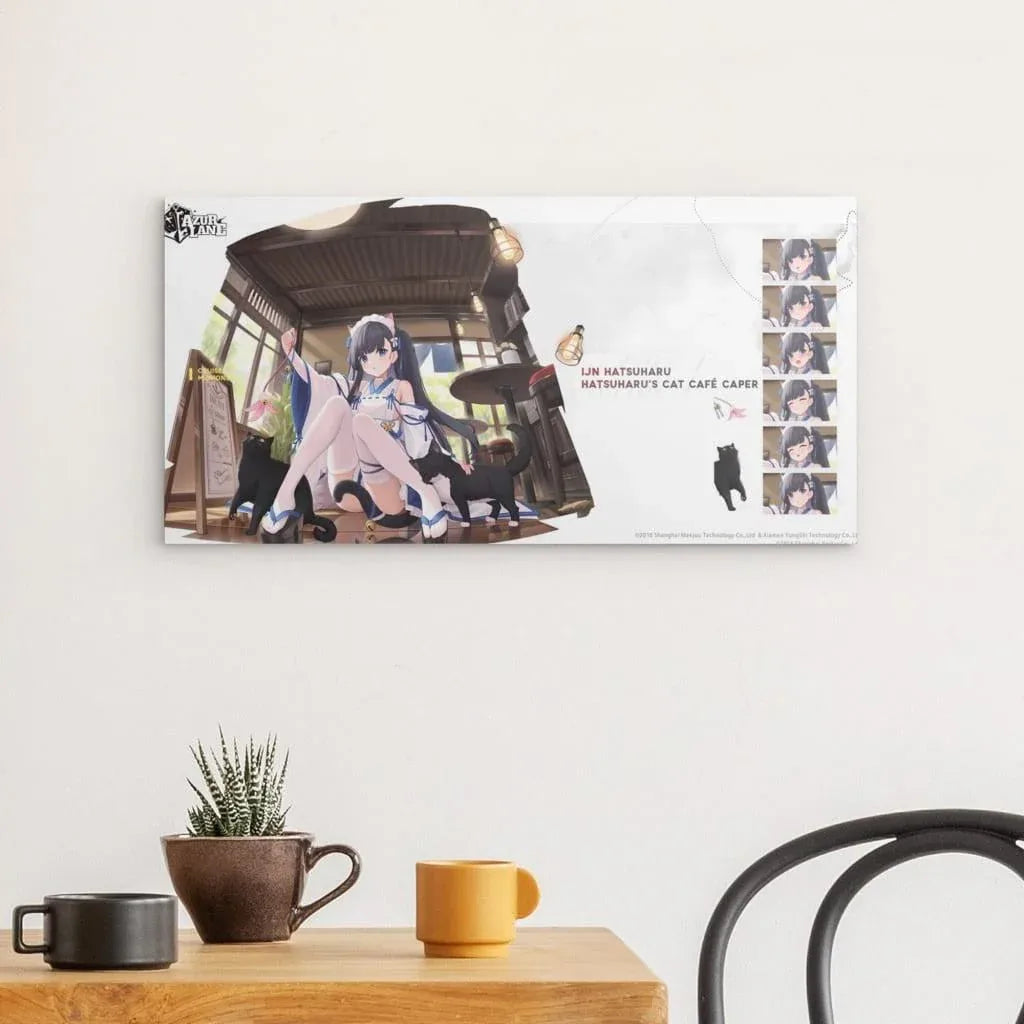 ijn-hatsuharu-cat-cafe-azur-lane-poster-poster-jlr-design-2 - JLR Design