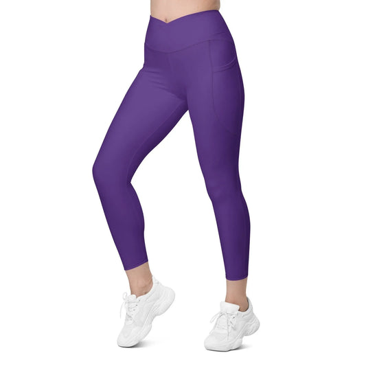 indigo-damen-v-bund-leggings-mit-taschen-v-bund-leggings-jlr-design-1 - JLR Design