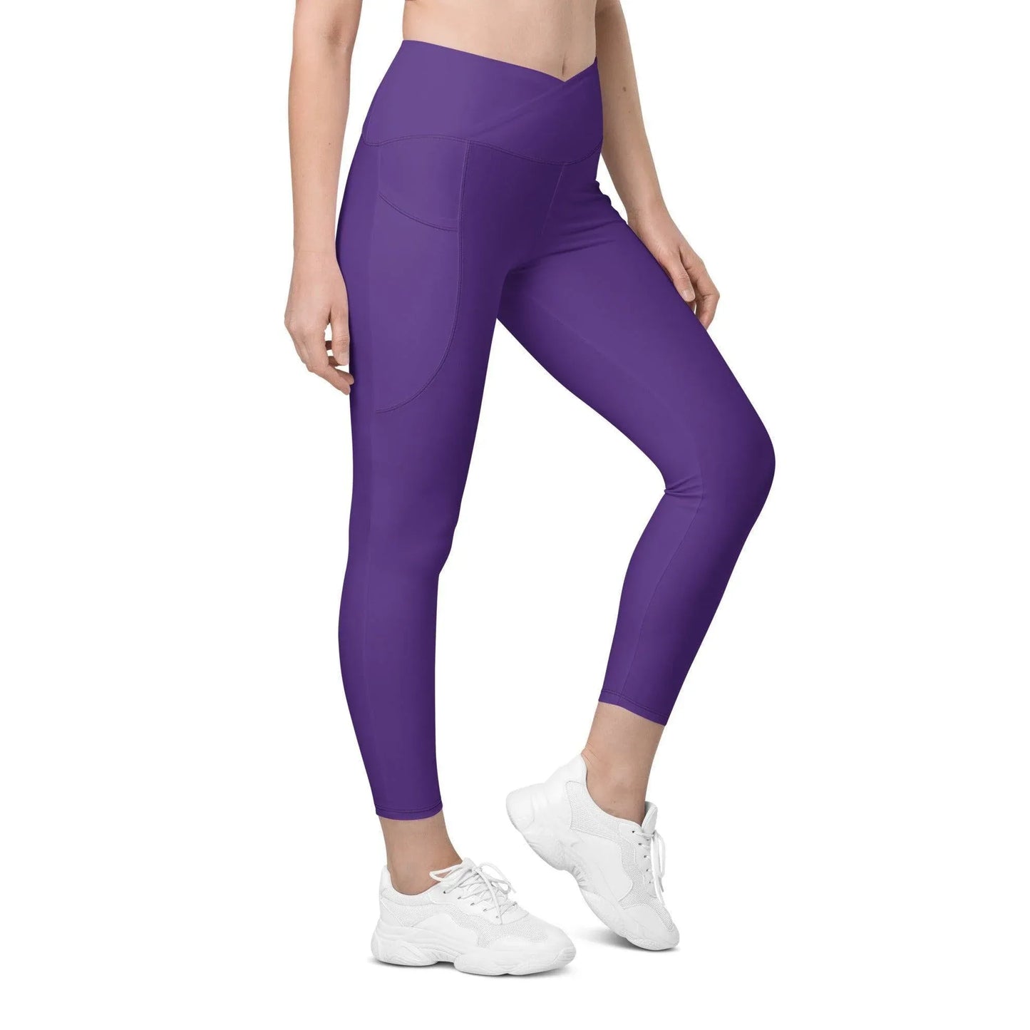indigo-damen-v-bund-leggings-mit-taschen-v-bund-leggings-jlr-design-2 - JLR Design