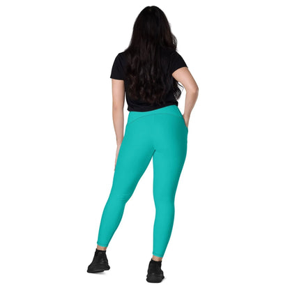 iris-blue-damen-v-bund-leggings-mit-taschen-v-bund-leggings-jlr-design-7 - JLR Design