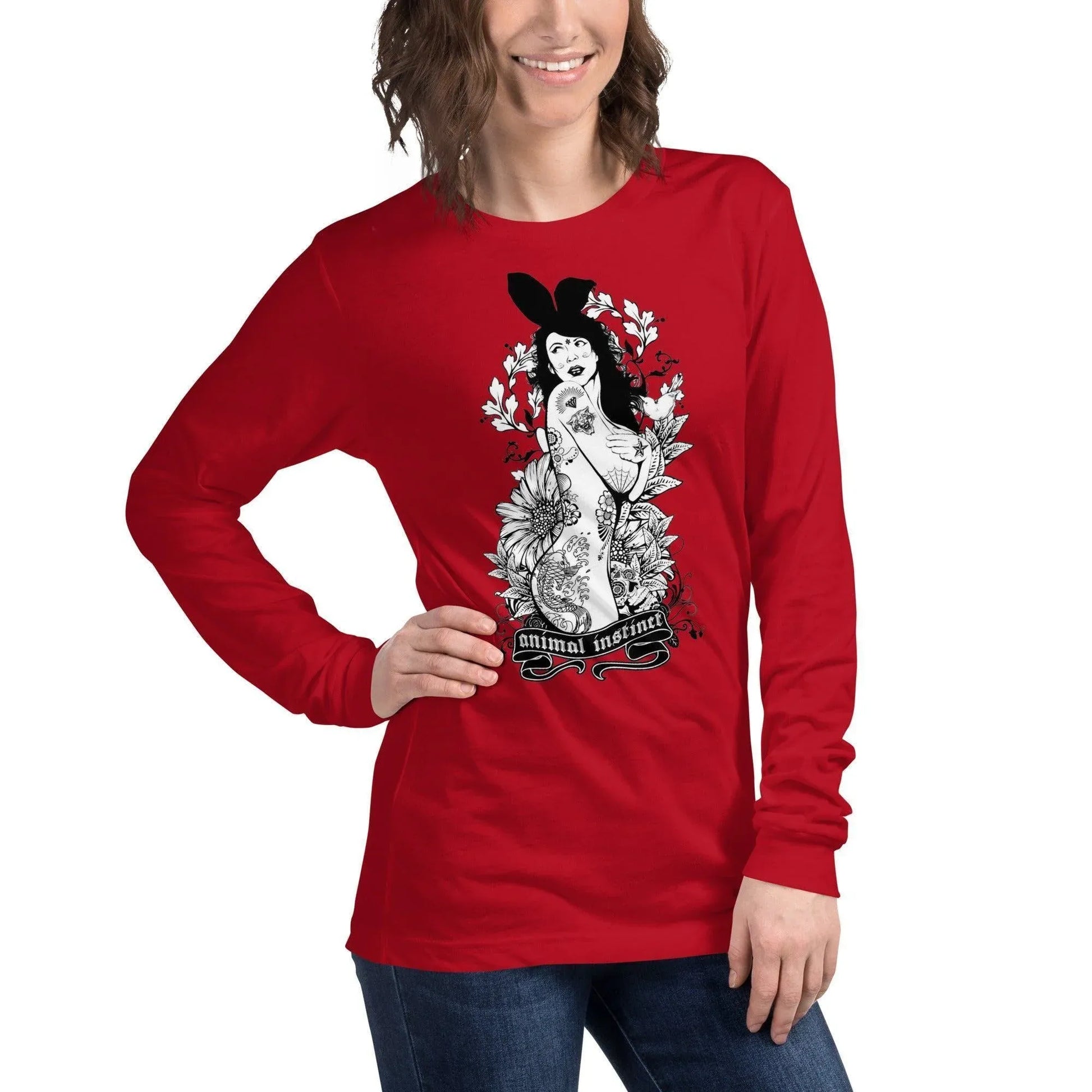 langarmeliges-animal-instinct-t-shirt-langarmshirt-jlr-design-15 - JLR Design