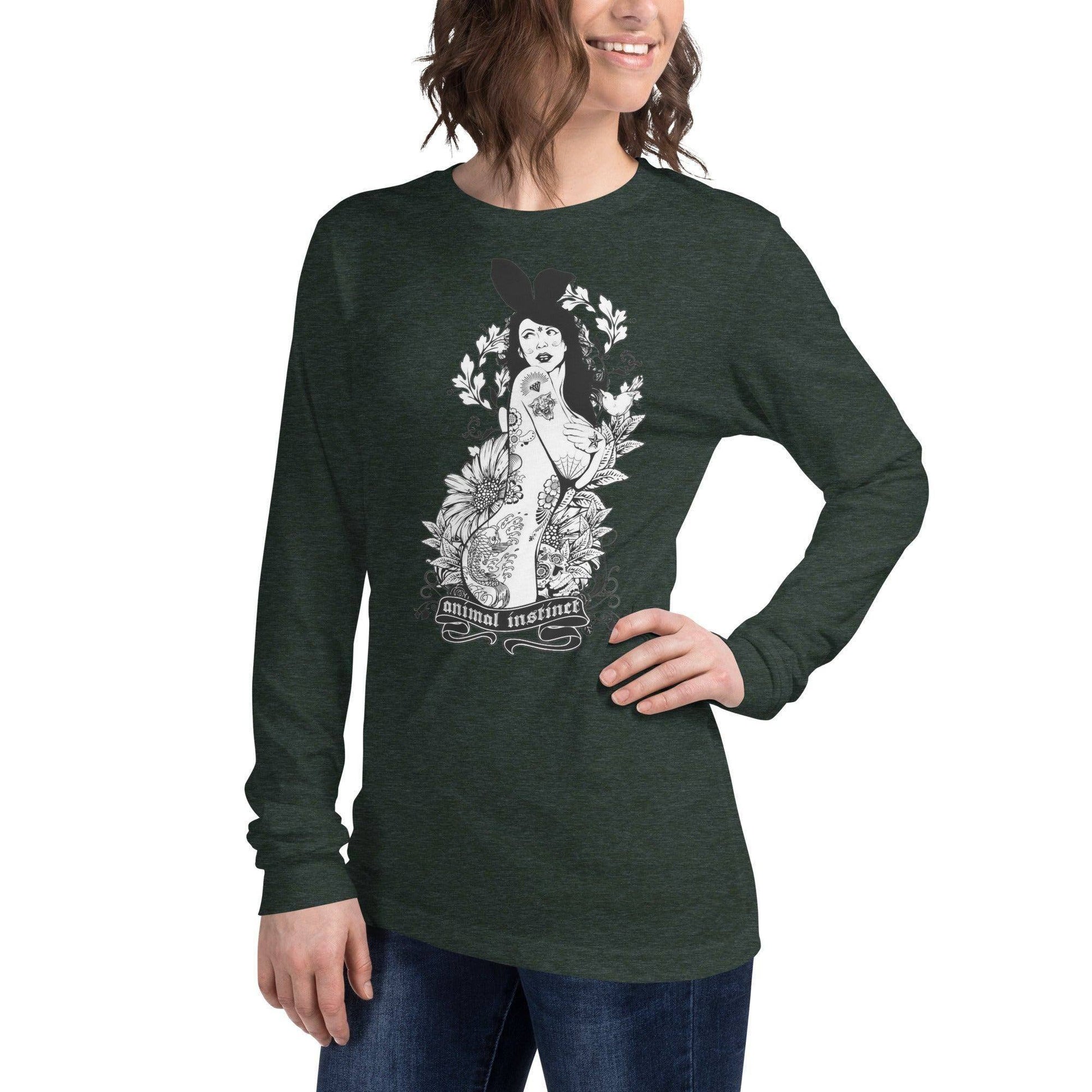 langarmeliges-animal-instinct-t-shirt-langarmshirt-jlr-design-17 - JLR Design