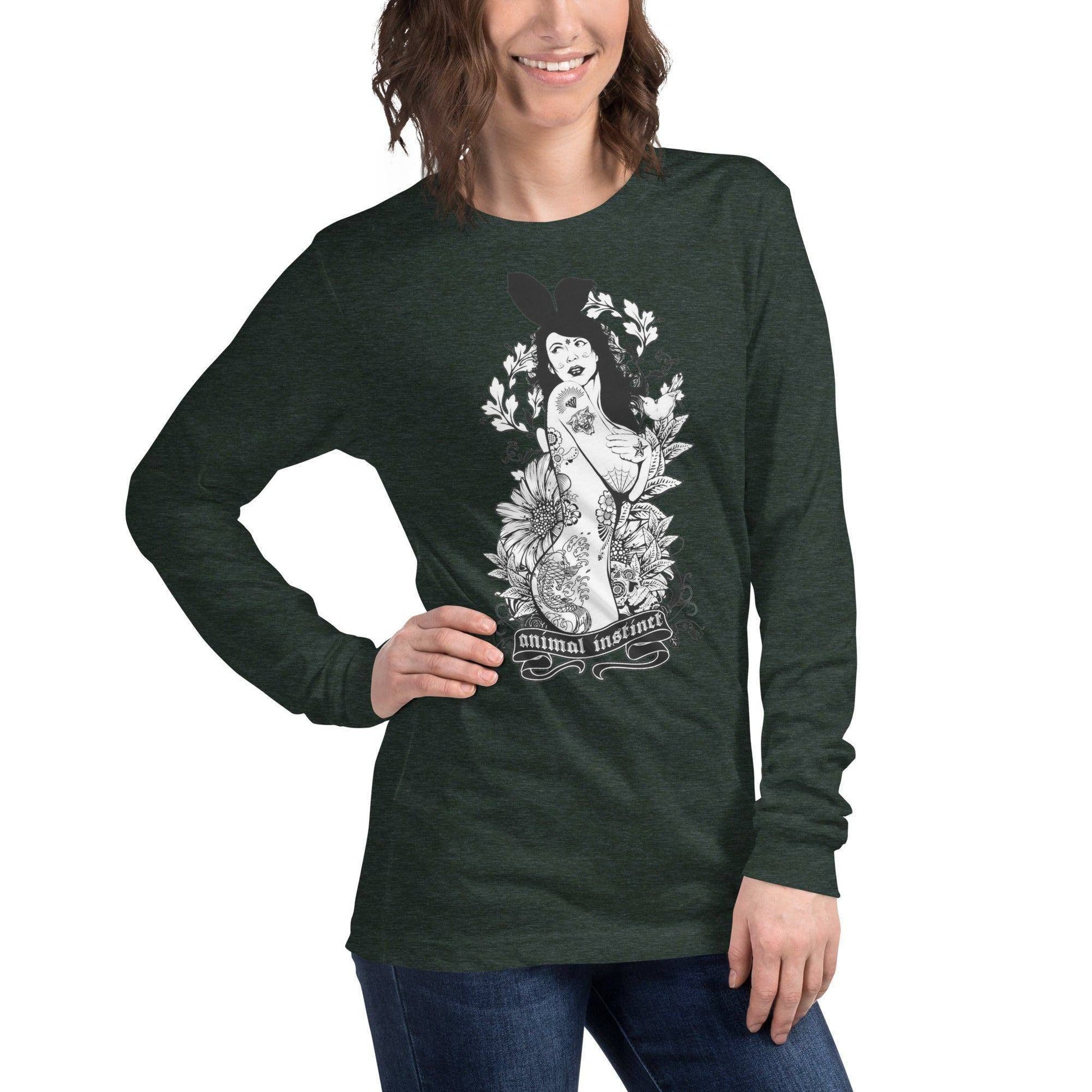 langarmeliges-animal-instinct-t-shirt-langarmshirt-jlr-design-18 - JLR Design