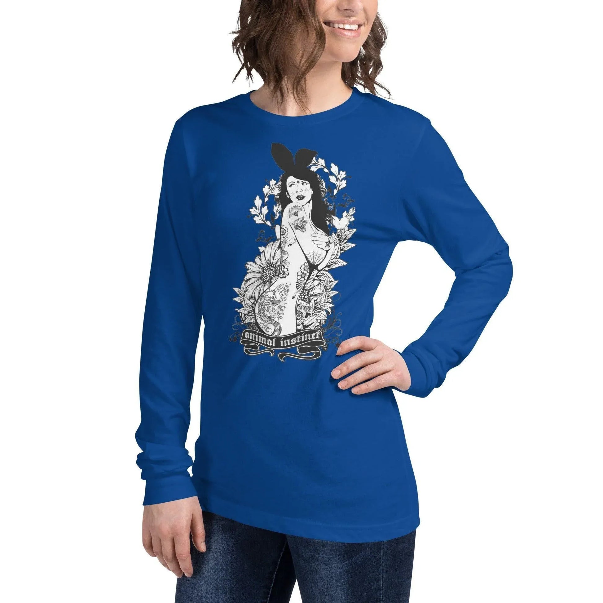 langarmeliges-animal-instinct-t-shirt-langarmshirt-jlr-design-23 - JLR Design