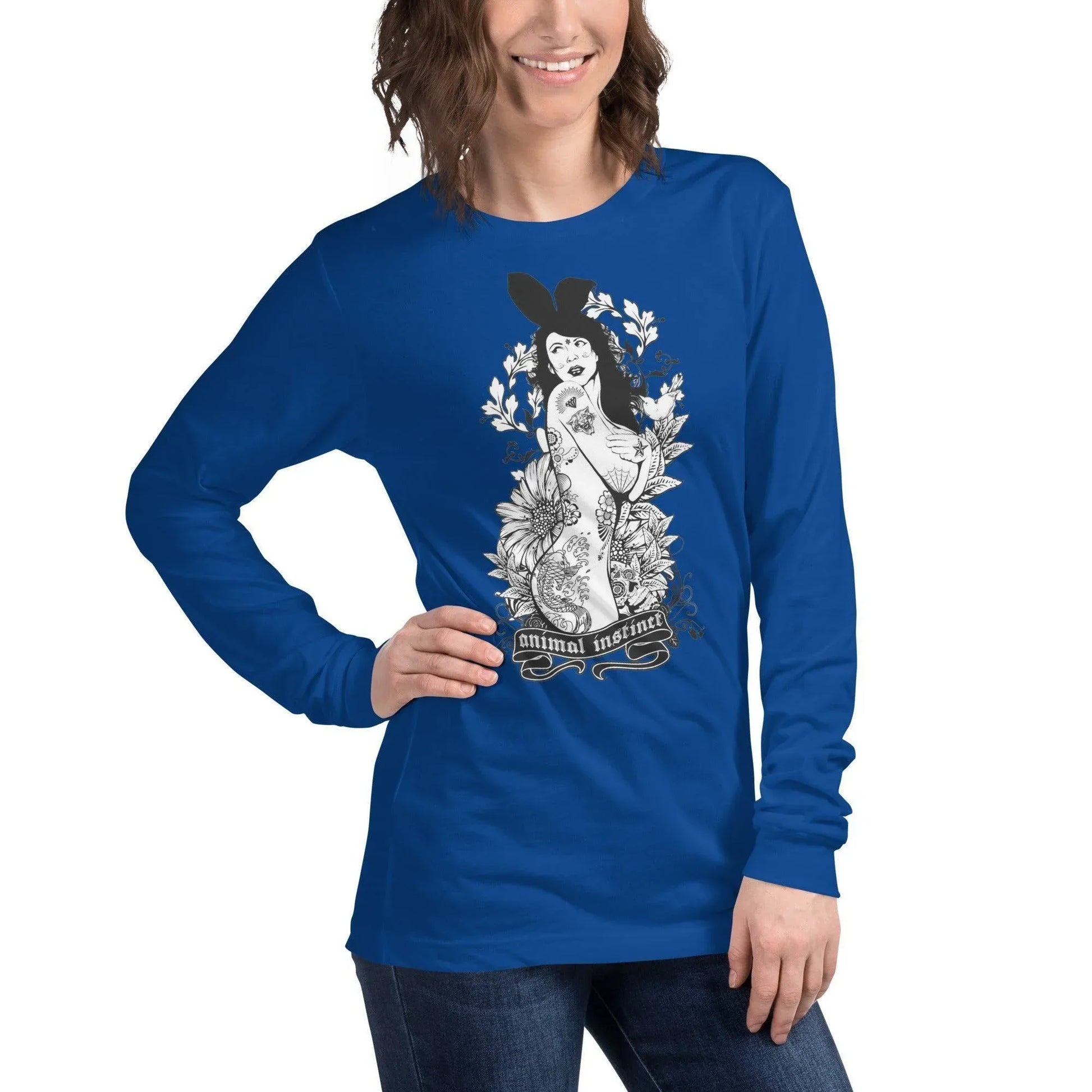 langarmeliges-animal-instinct-t-shirt-langarmshirt-jlr-design-24 - JLR Design