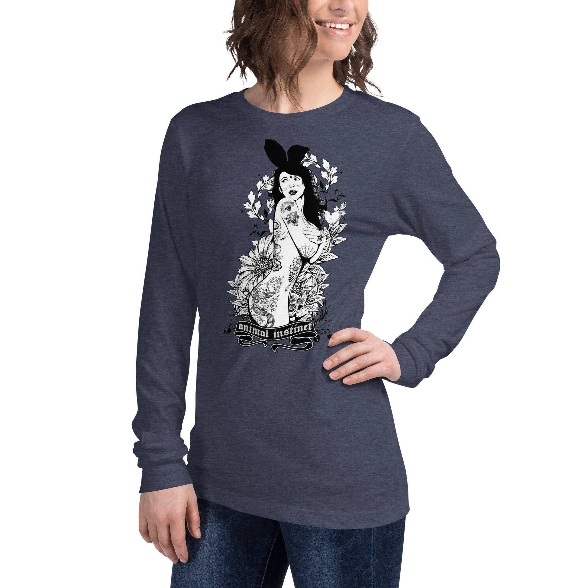 langarmeliges-animal-instinct-t-shirt-langarmshirt-jlr-design-26 - JLR Design