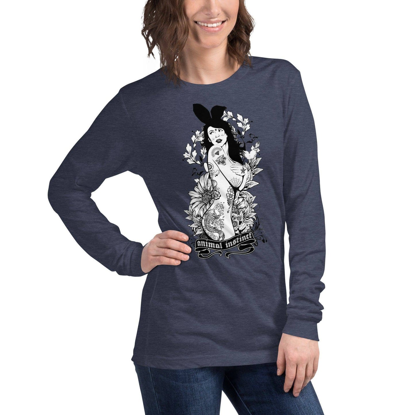 langarmeliges-animal-instinct-t-shirt-langarmshirt-jlr-design-27 - JLR Design