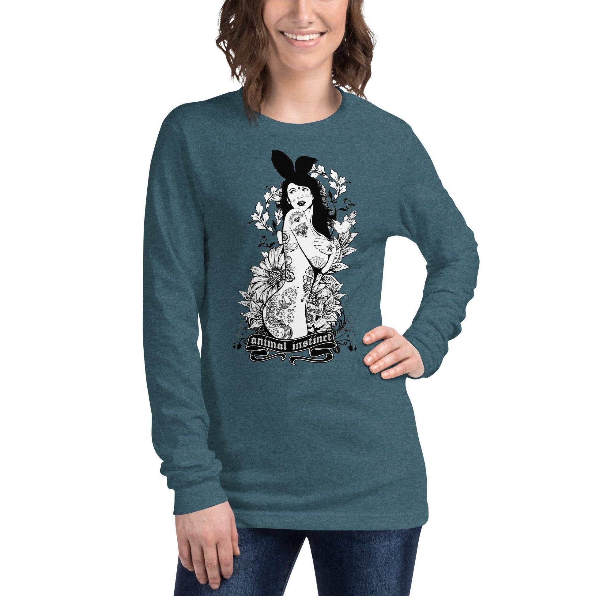 langarmeliges-animal-instinct-t-shirt-langarmshirt-jlr-design-28 - JLR Design