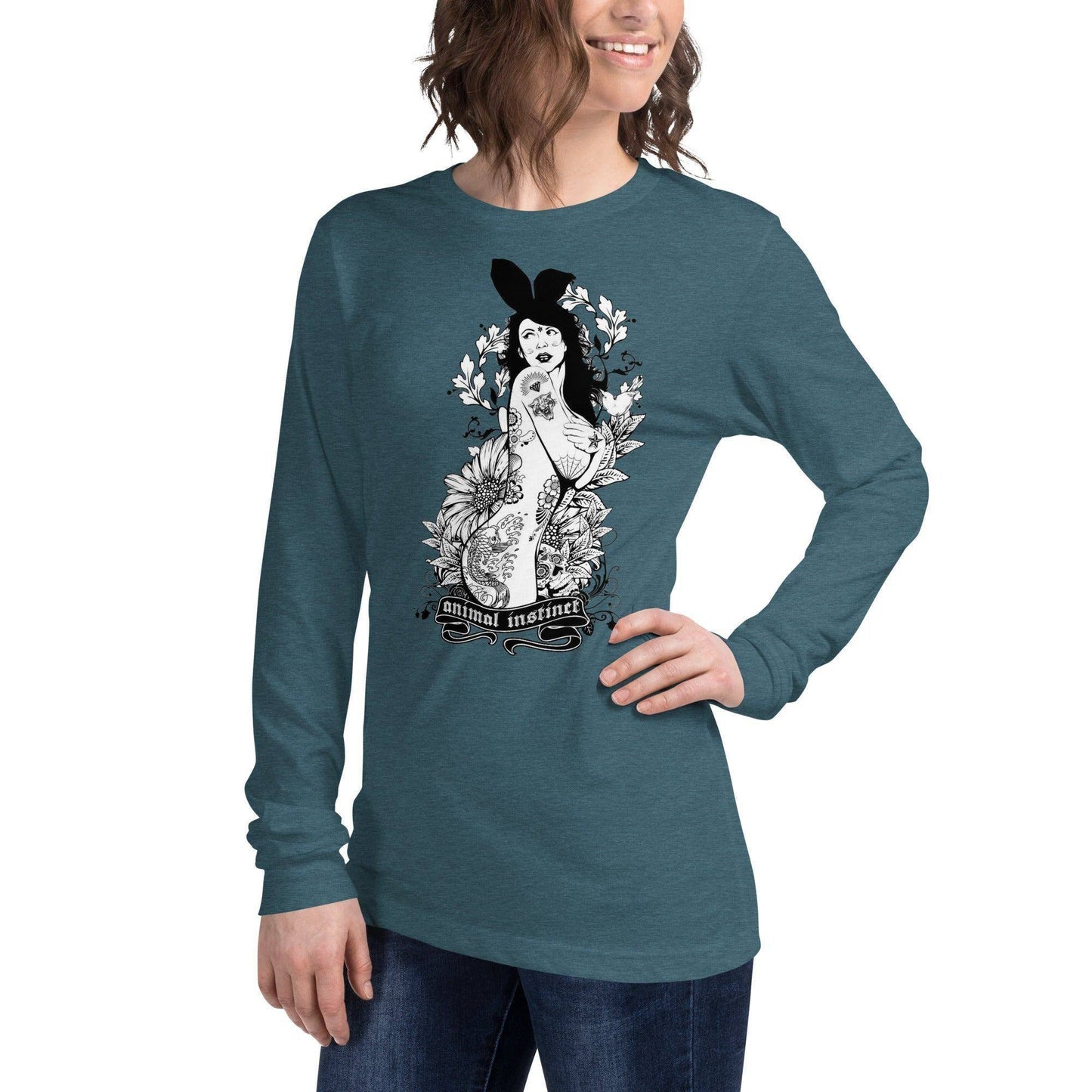 langarmeliges-animal-instinct-t-shirt-langarmshirt-jlr-design-29 - JLR Design