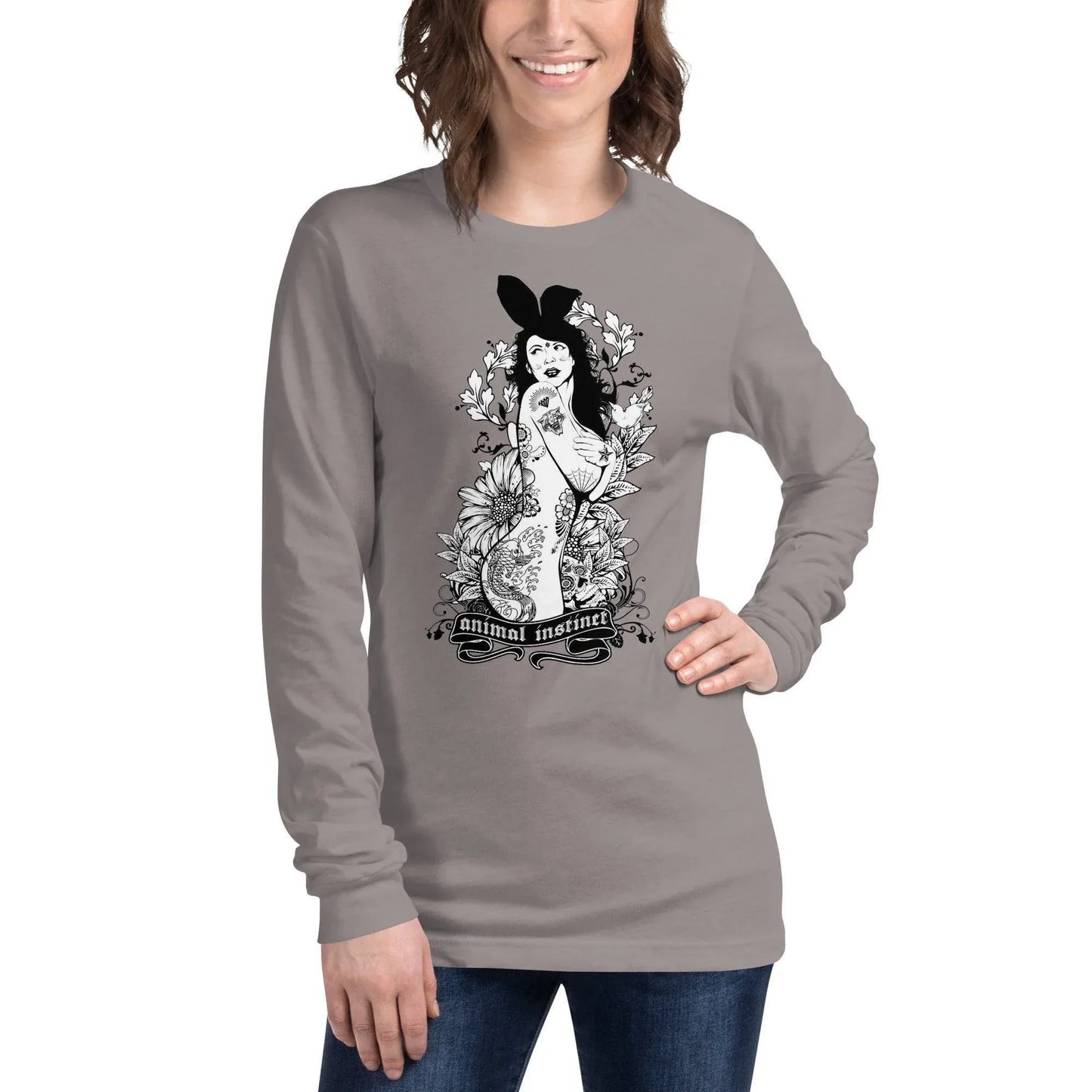 langarmeliges-animal-instinct-t-shirt-langarmshirt-jlr-design-34 - JLR Design
