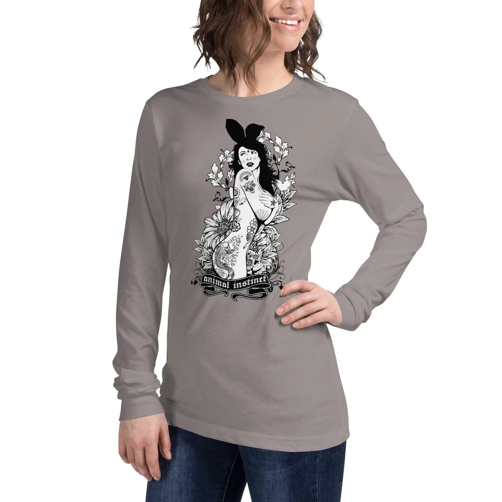 langarmeliges-animal-instinct-t-shirt-langarmshirt-jlr-design-35 - JLR Design