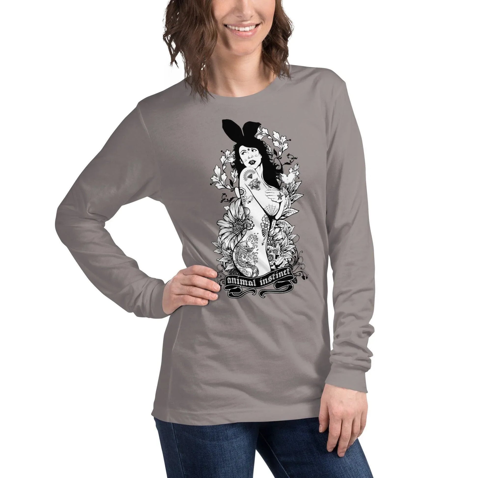 langarmeliges-animal-instinct-t-shirt-langarmshirt-jlr-design-36 - JLR Design