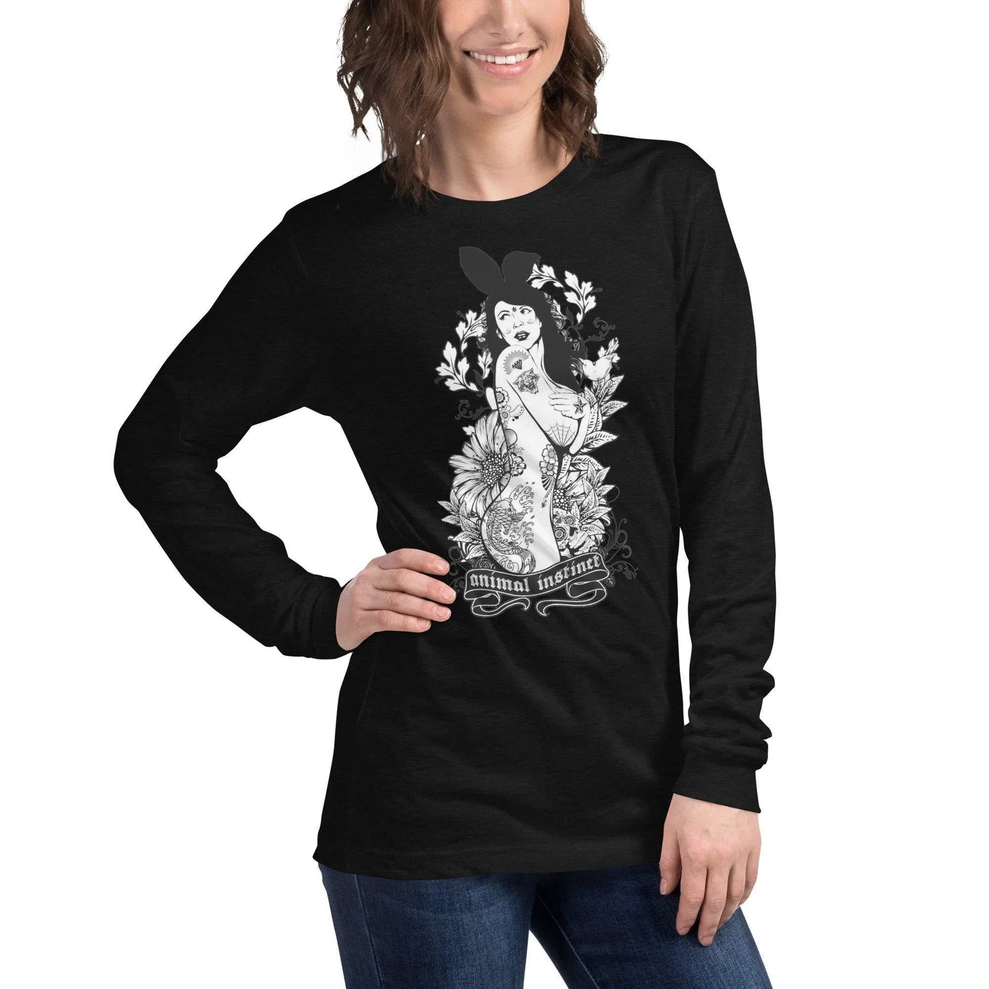 langarmeliges-animal-instinct-t-shirt-langarmshirt-jlr-design-4 - JLR Design