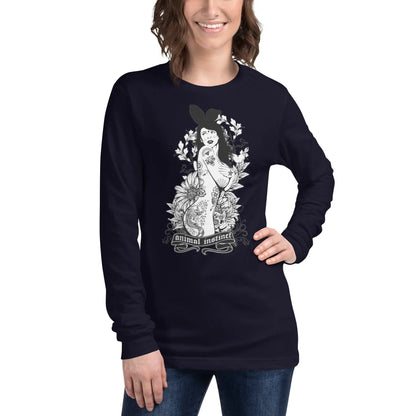 langarmeliges-animal-instinct-t-shirt-langarmshirt-jlr-design-8 - JLR Design
