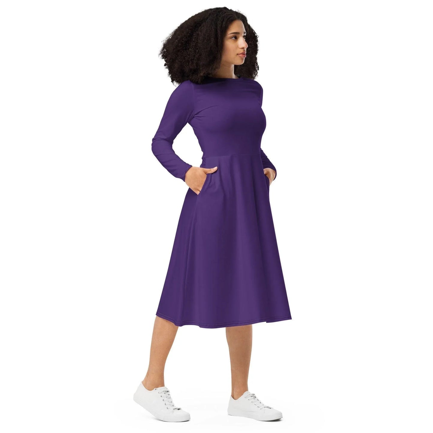 lila-langarmliges-midikleid-midikleid-jlr-design-4 - JLR Design