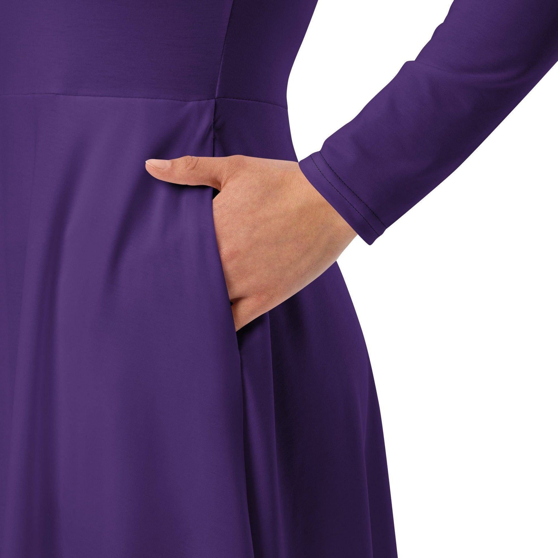 lila-langarmliges-midikleid-midikleid-jlr-design-5 - JLR Design
