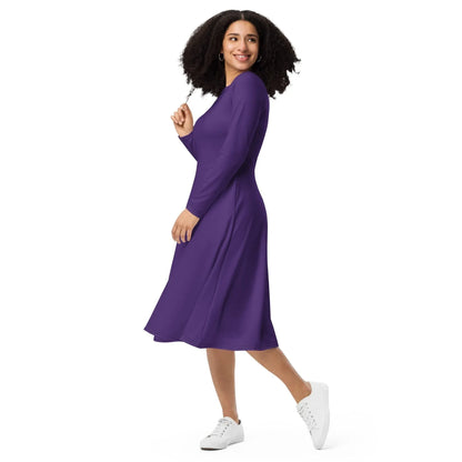 lila-langarmliges-midikleid-midikleid-jlr-design-6 - JLR Design