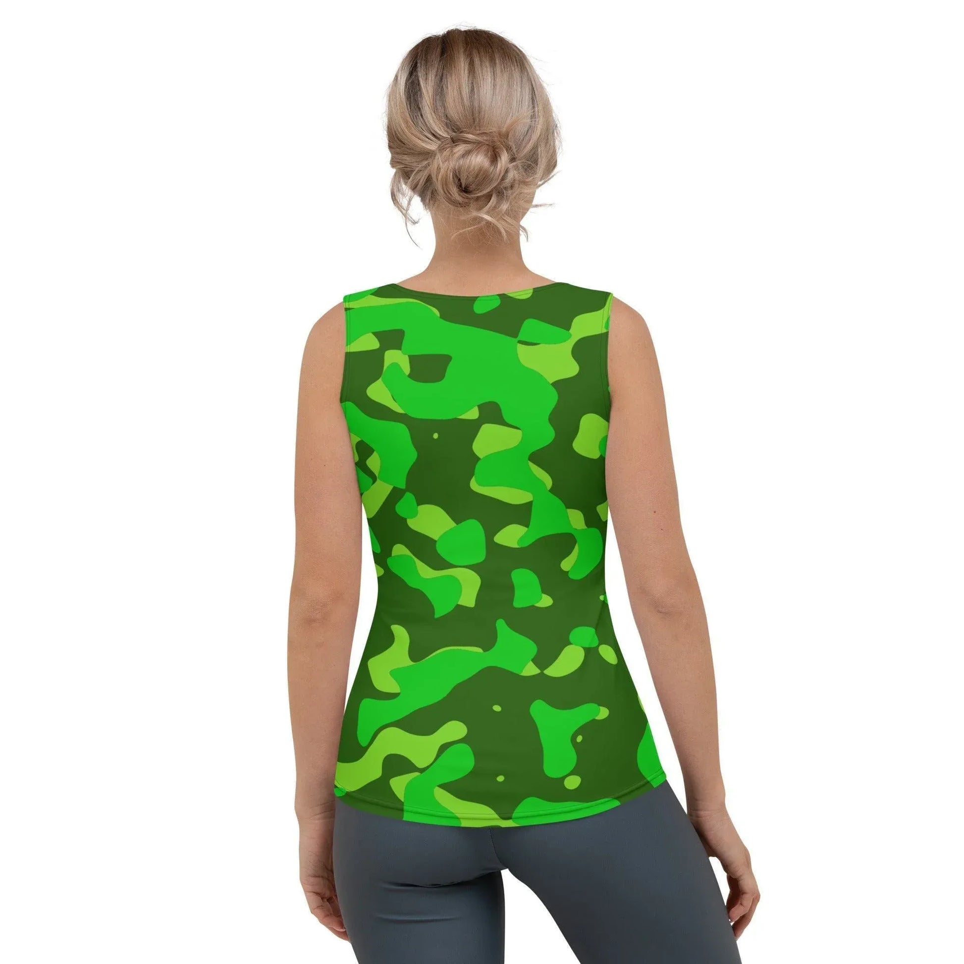 lime-green-camouflage-damen-tank-top-tank-top-jlr-design-3 - JLR Design