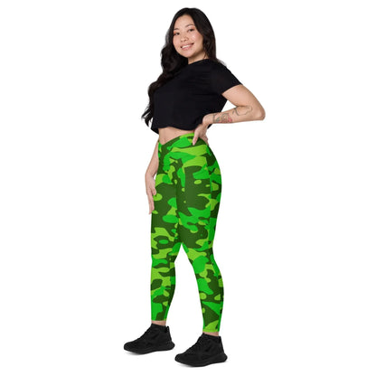 lime-green-camouflage-damen-v-bund-leggings-mit-taschen-v-bund-leggings-jlr-design-7 - JLR Design