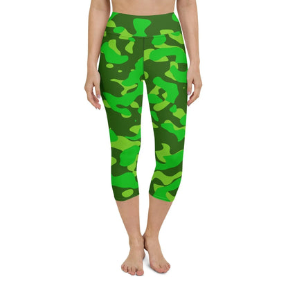 lime-green-camouflage-damen-yoga-capri-leggings-yoga-capri-leggings-jlr-design-2 - JLR Design