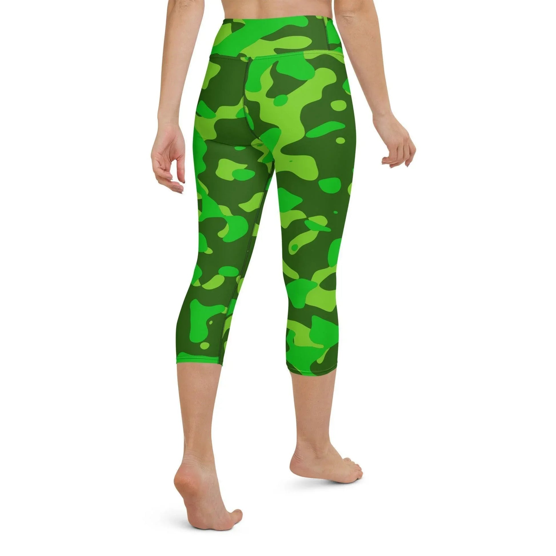 lime-green-camouflage-damen-yoga-capri-leggings-yoga-capri-leggings-jlr-design-6 - JLR Design