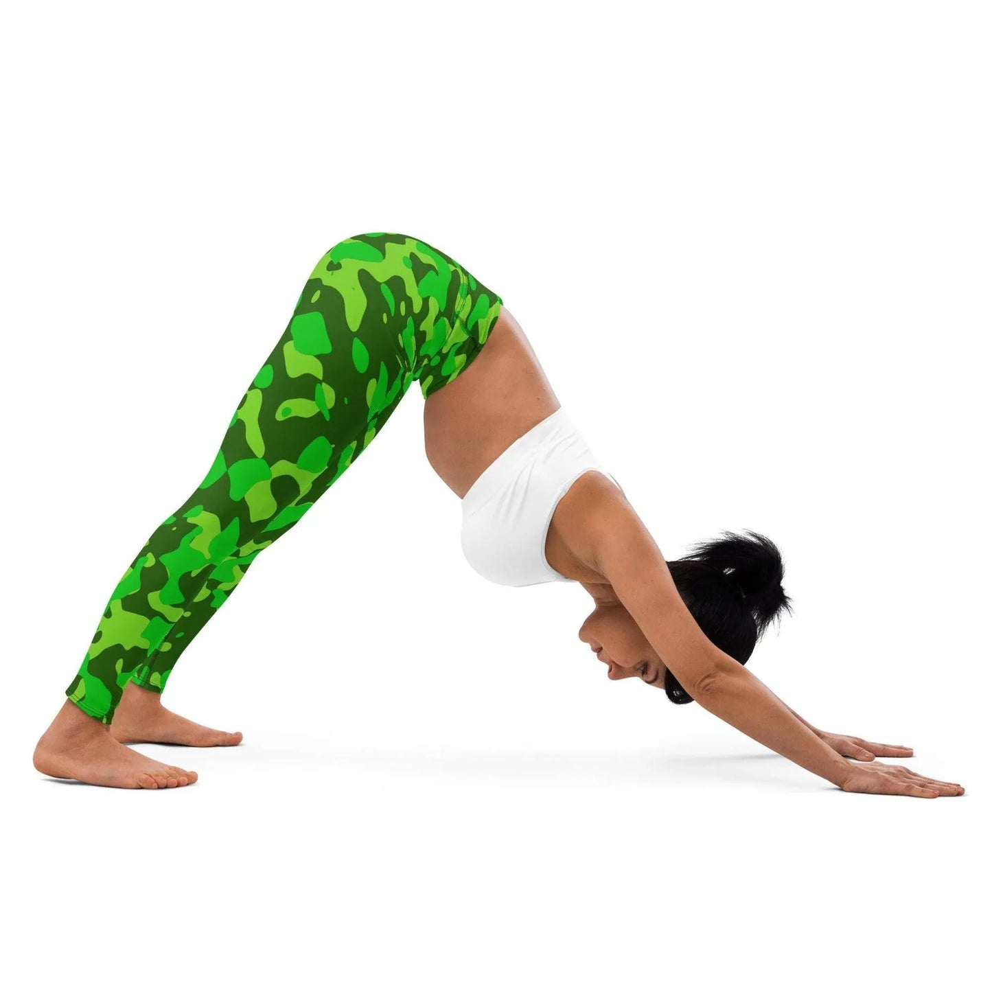 lime-green-camouflage-damen-yoga-leggings-yoga-leggings-jlr-design-2 - JLR Design