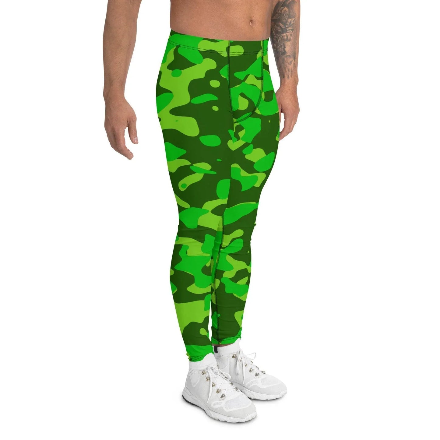 lime-green-camouflage-herren-leggings-leggings-jlr-design-3 - JLR Design