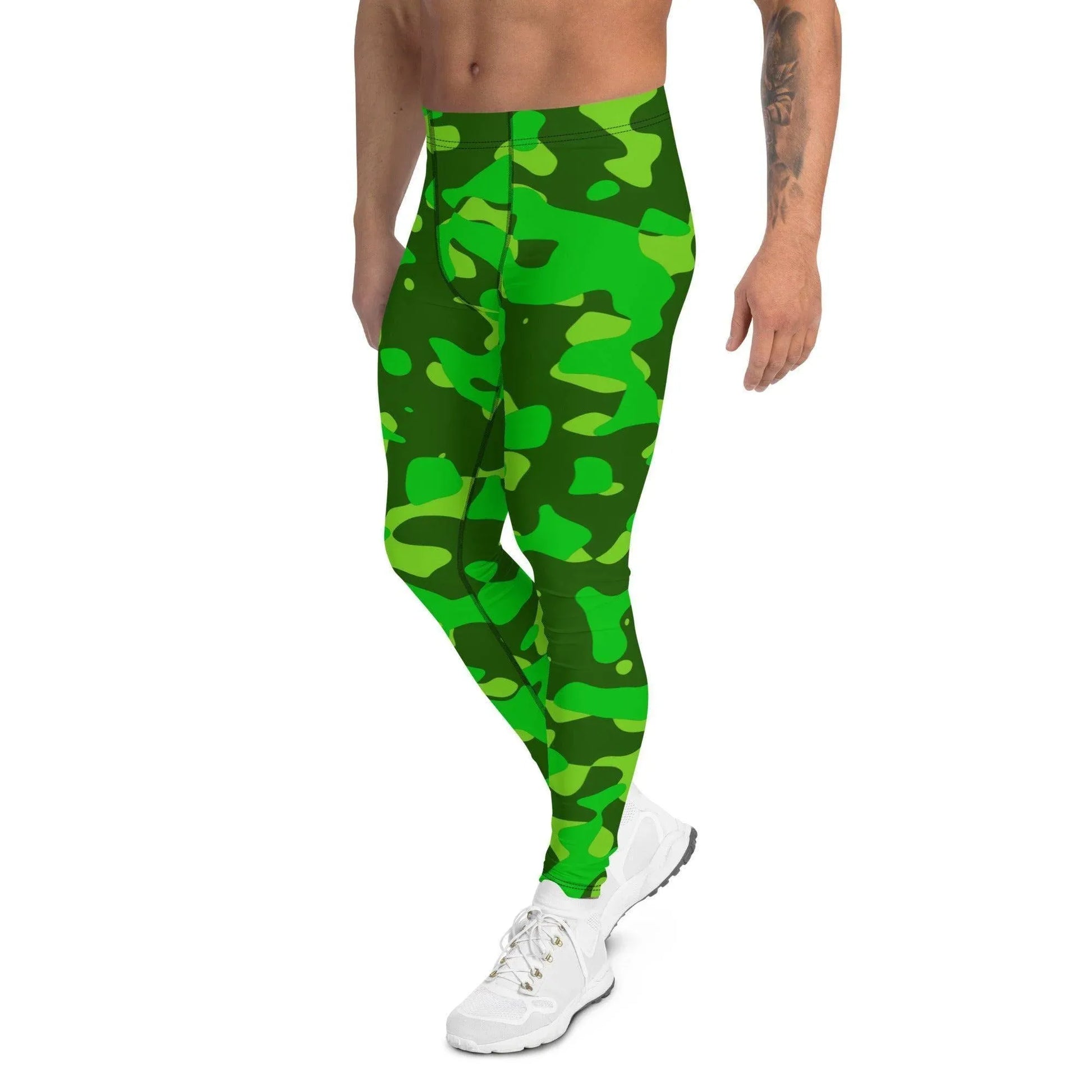 lime-green-camouflage-herren-leggings-leggings-jlr-design-4 - JLR Design