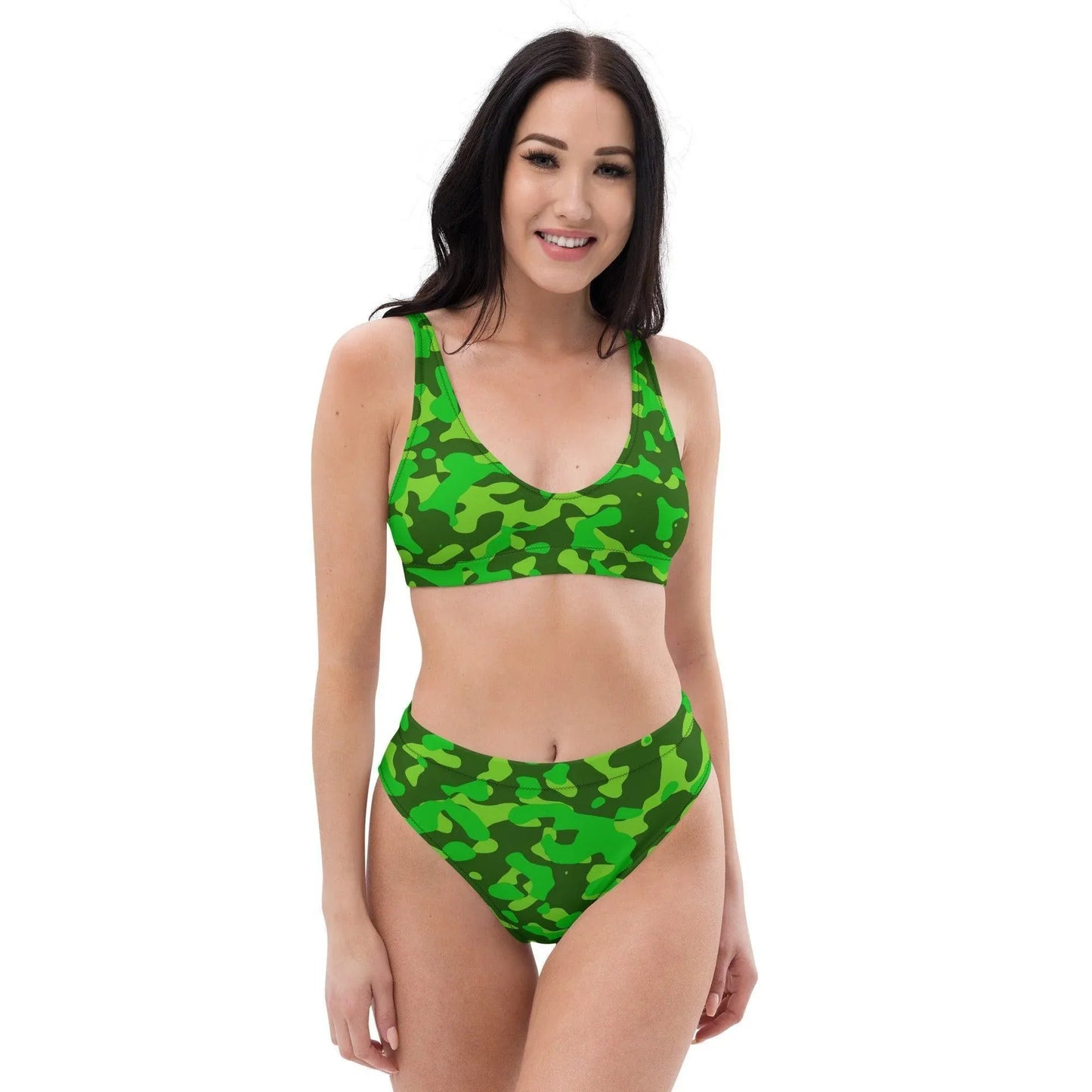 lime-green-camouflage-high-waist-bikini-bikini-jlr-design-2 - JLR Design