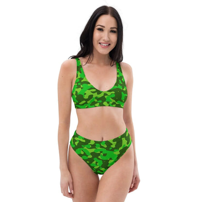lime-green-camouflage-high-waist-bikini-bikini-jlr-design-2 - JLR Design