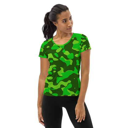 lime-green-camouflage-sport-t-shirt-fur-damen-sport-t-shirt-jlr-design-1 - JLR Design