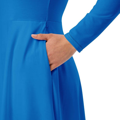 navy-blue-langarmliges-midikleid-midikleid-jlr-design-3 - JLR Design