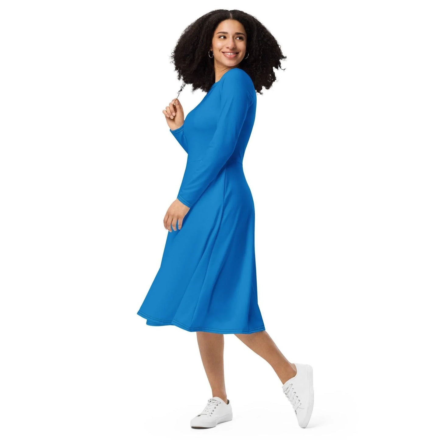 navy-blue-langarmliges-midikleid-midikleid-jlr-design-6 - JLR Design