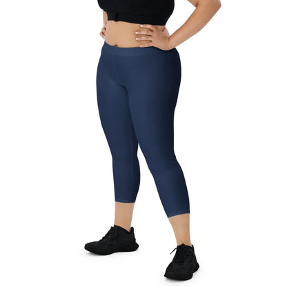 navy-damen-capri-leggings-capri-leggings-jlr-design-2 - JLR Design