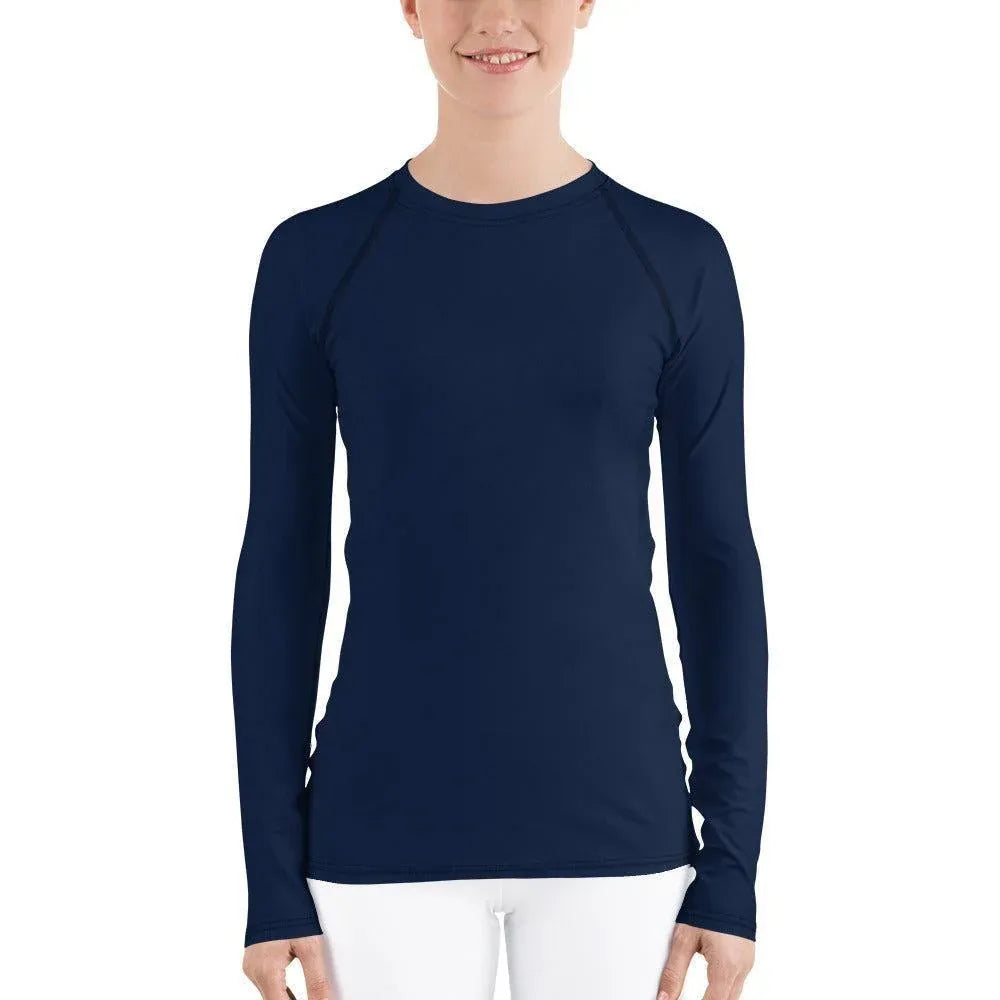 navy-damen-rash-guard-rash-guard-jlr-design-1 - JLR Design
