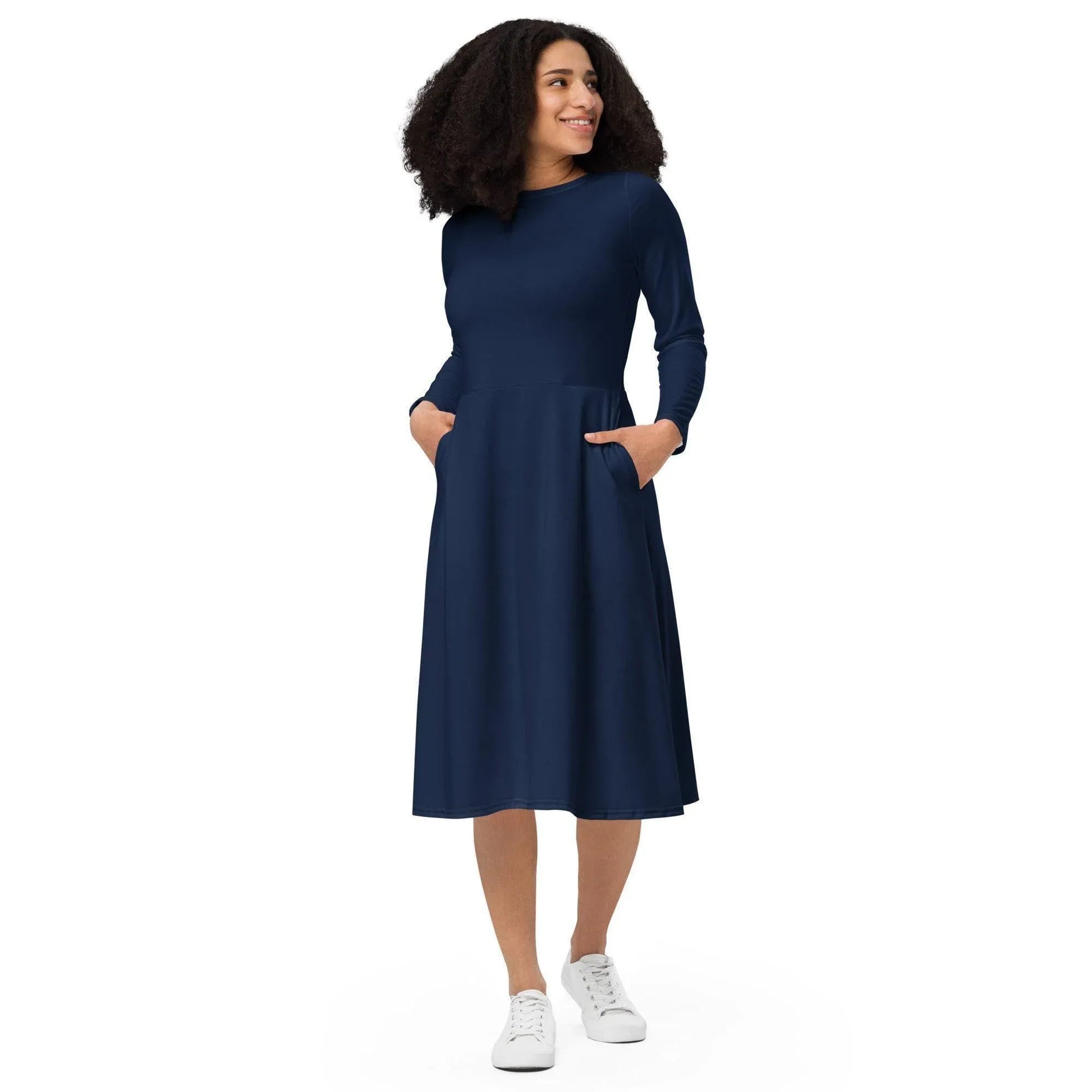 navy-langarmliges-midikleid-midikleid-jlr-design-1 - JLR Design