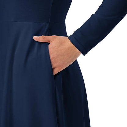 navy-langarmliges-midikleid-midikleid-jlr-design-3 - JLR Design