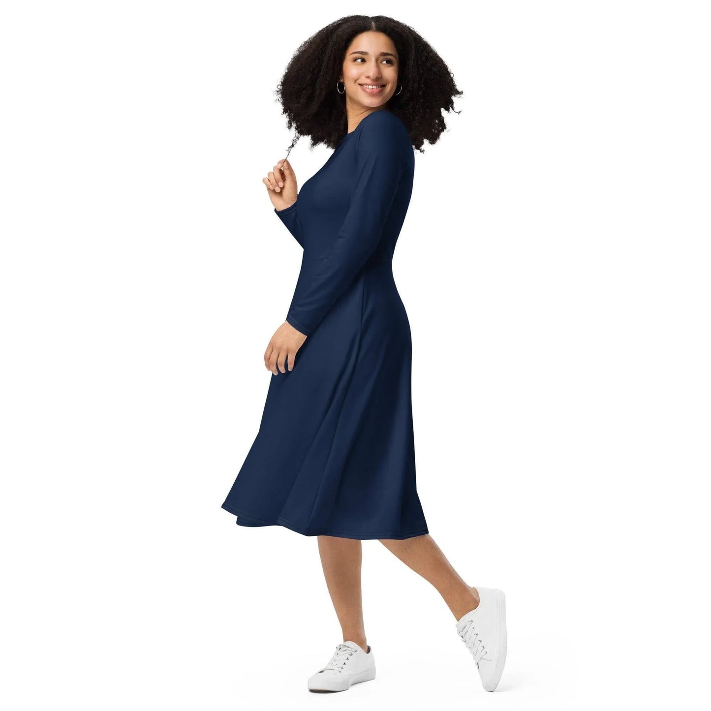 navy-langarmliges-midikleid-midikleid-jlr-design-6 - JLR Design