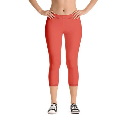 orange-red-damen-capri-leggings-capri-leggings-jlr-design-1 - JLR Design
