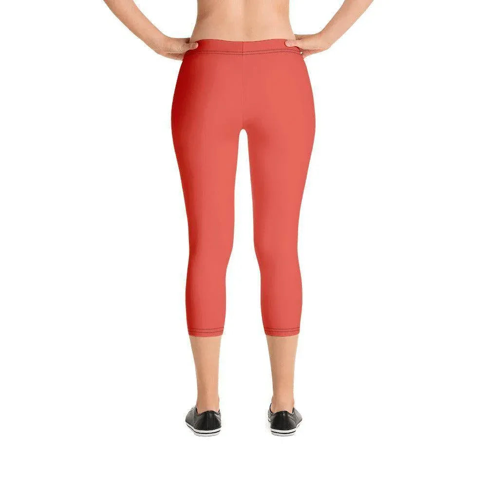 orange-red-damen-capri-leggings-capri-leggings-jlr-design-2 - JLR Design